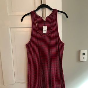 NWT JCrew Striped tank dress
